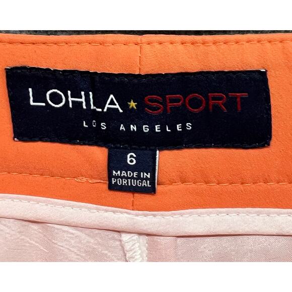 Lohla Sport Stellar Stretch Skort Skirt 6 Orange Pockets Golf Tennis Performance - Picture 10 of 13